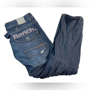 Bench  Rare Blue Jeans With Back Buckle Size 33